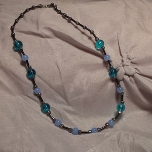 Artisan glass bead necklace